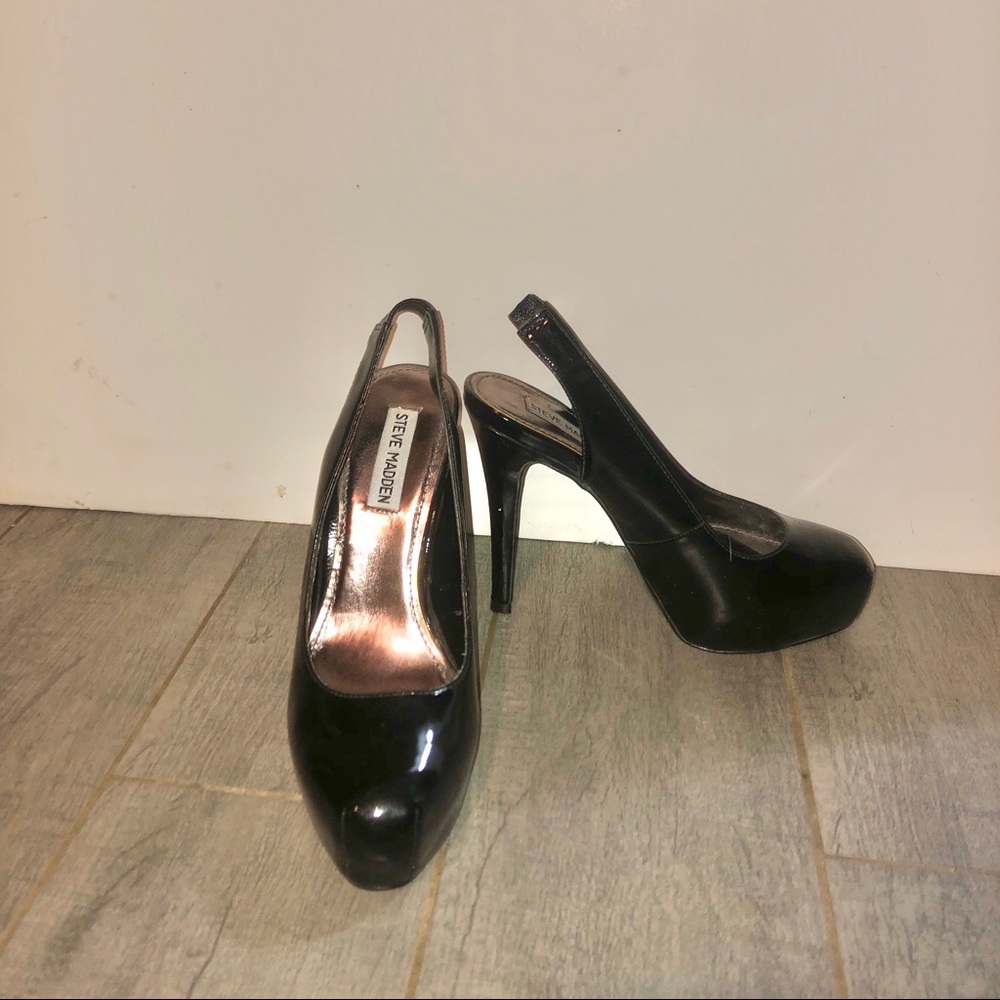 Steve Madden Black Patent Leather Heels